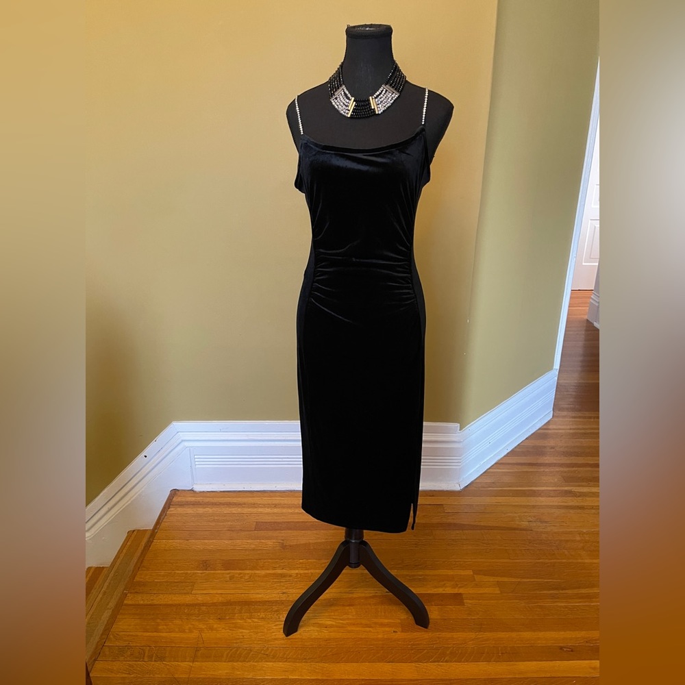 Stretch velvet dress